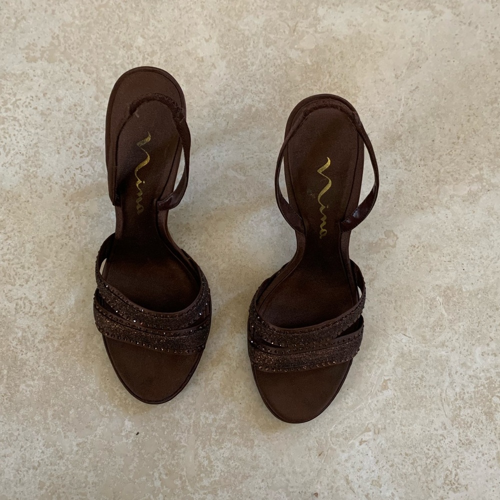 Nina Satin Sandals.